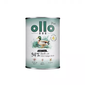 OLLO Plus Collagen Mono eend natvoer voor honden 800g