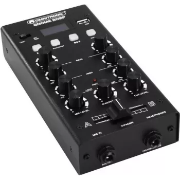 OMNITRONIC GNOME-202P mini-mixer zwart 10006885