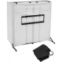 OMNITRONIC mobiele DJ-standaard DJTV-1 met afdekking 32000003