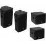 OMNITRONIC PA Set AZX Passive M - 2x 10 inch passieve PA-luidspreker, elk 150W RMS/300W Peak, 8 Ohm, multiplex, zwart 20000528