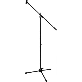 Omnitronic PRO sw microfoonstatief met telescopische giekarm, zwart 60005844