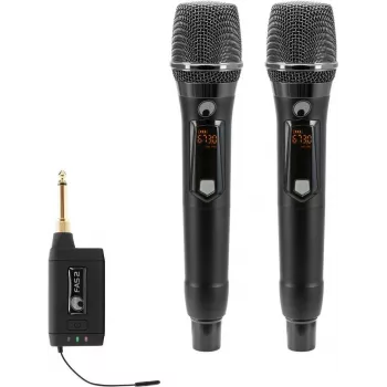 OMNITRONIC set FAS TWO + 2x dynamische draadloze microfoon 660-690MHz (20000972)