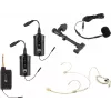 OMNITRONIC set FAS TWO dual-channel UHF-draadloos systeem met 2 bodypacks, headset en akoestische gitaarmicrofoon (660-690 MHz) 20000973
