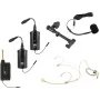 OMNITRONIC set FAS TWO dual-channel UHF-draadloos systeem met 2 bodypacks, headset en akoestische gitaarmicrofoon (660-690 MHz) 20000973