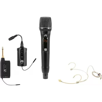 OMNITRONIC set FAS TWO + dynamische draadloze microfoon + bodypack + headset 660-690MHz (20000970)