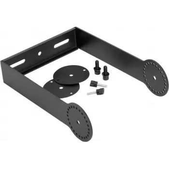 OMNITRONIC zwenkbeugel voor PAS-208/208A MK4 luidspreker, wand-/plafondmontage, staal, zwart, 15 kg draagvermogen 11039571