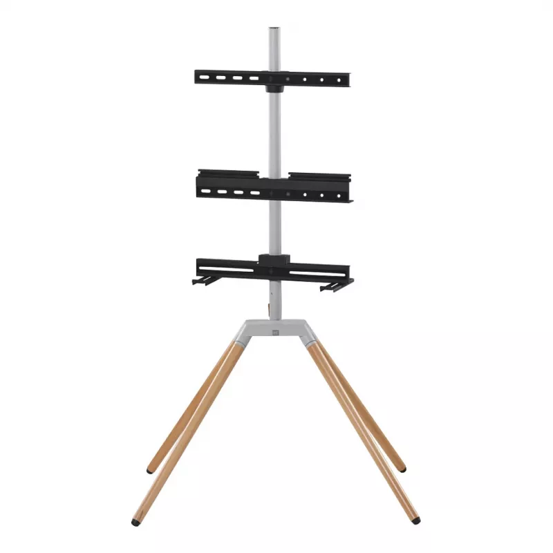 One for All universele tv-standaard Quadpod (zilver/zwart)