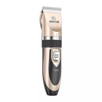 Oneisall P2 haartrimmer / scheermachine + schaar + kam-set (goud)