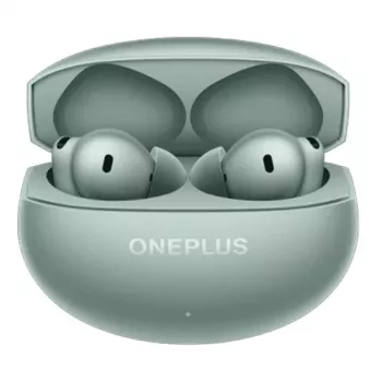 OnePlus Buds 4 Green True Wireless Noise Cancelling earbuds met coaxiale dual-drivers, 49dB ANC, 44h accu, IP55, Bluetooth 5.3, LHDC, Spatial Audio, Clear Sea Blue