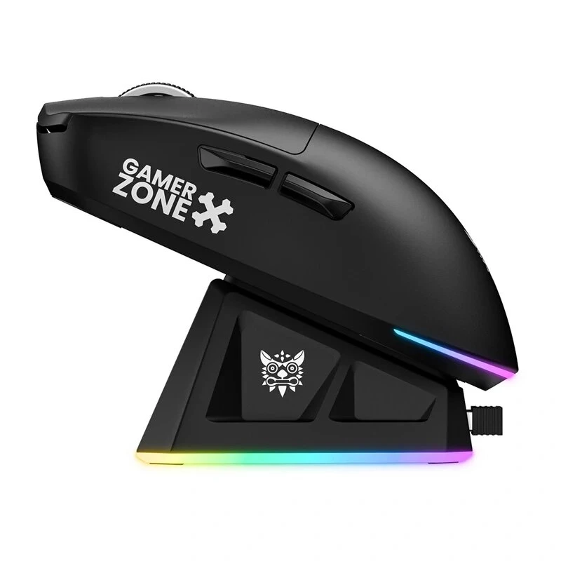 ONIKUMA DM07 RGB gamingmuis, bedraad/draadloos 2,4G, PAW3311, 24000 DPI, 1000 Hz, 500 mAh, zwart