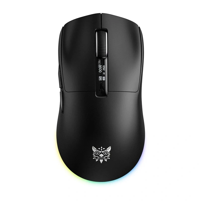 ONIKUMA DM07 RGB gamingmuis, bedraad/draadloos 2,4G, PAW3311, 24000 DPI, 1000 Hz, 500 mAh, zwart