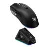 ONIKUMA DM07 RGB gamingmuis, bedraad/draadloos 2,4G, PAW3311, 24000 DPI, 1000 Hz, 500 mAh, zwart