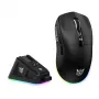 ONIKUMA DM07 RGB gamingmuis, bedraad/draadloos 2,4G, PAW3311, 24000 DPI, 1000 Hz, 500 mAh, zwart