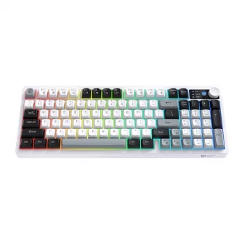 ONIKUMA MT902 2.4G draadloos gaming-toetsenbord (zwart en wit)