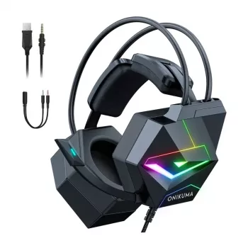 ONIKUMA X20 gaming-hoofdtelefoon (zwart)