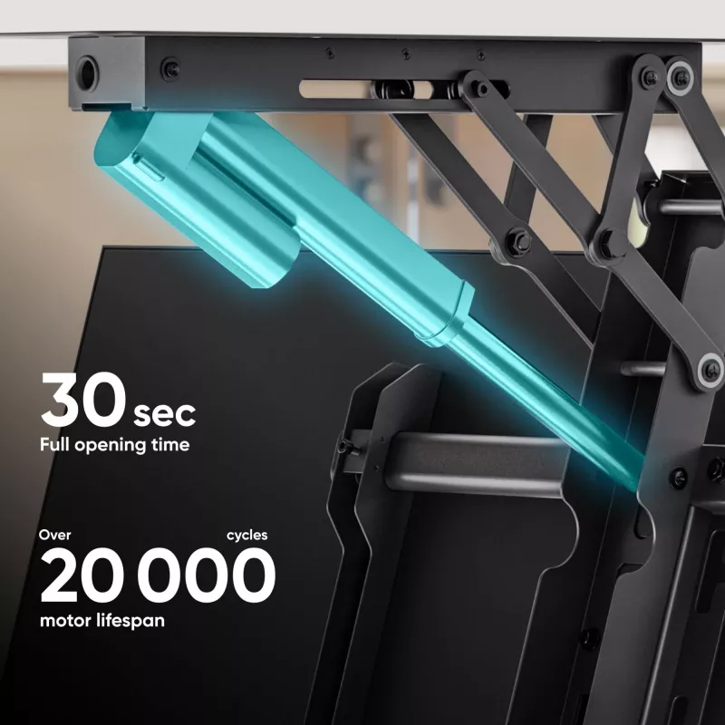 ONKRON N3LE-B Plafondbeugel voor tv's van 50-75 inch, zwart