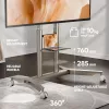 ONKRON TS1871-C mobiele tv-standaard voor 55-90 inch, champagne