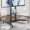 ONKRON TS1871-G mobiele tv-standaard 55-90 inch, grafiet