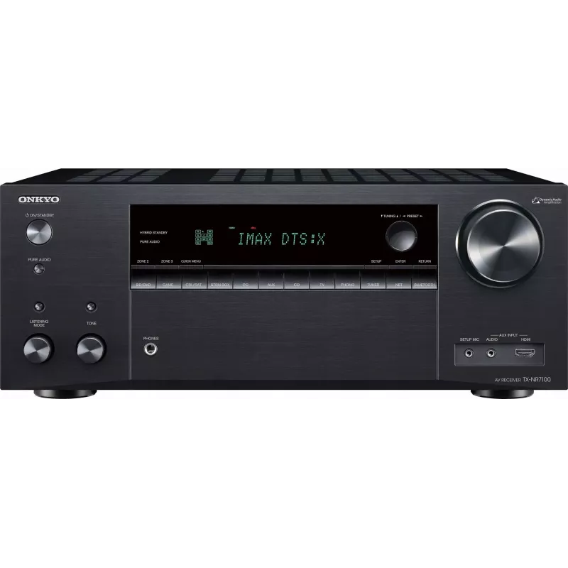 Onkyo TX-NR7100M2 9.2 AV-netwerk-receiver 8K THX Wi-Fi Bluetooth Atmos Sonos-gecertificeerd, zwart