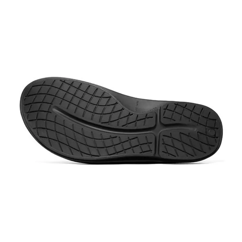 OOFOS OOahh Slide sandaal - Black/Black - EU 46