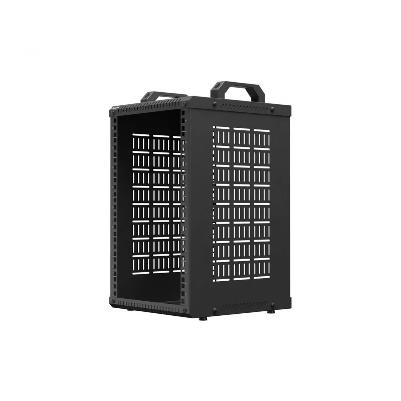 Open Rack 10 9U 280x300 zwart wandmontage open frame