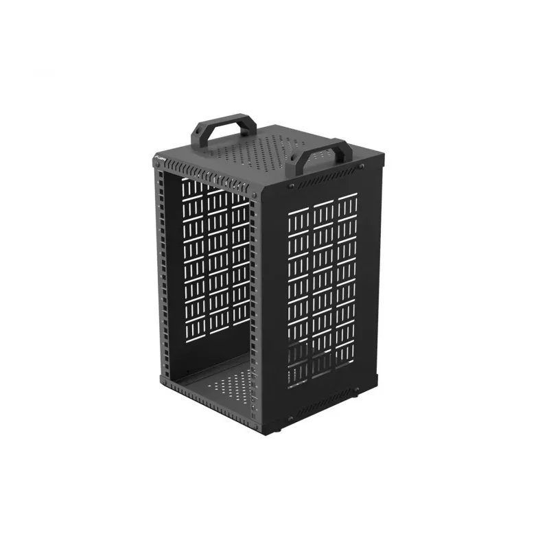 Open Rack 10 9U 280x300 zwart wandmontage open frame