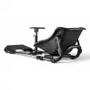 Oplite 104317 NitroKart V2 racing cockpit – zwart stalen sim-racing-rig met verstelbare kuipstoel