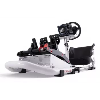 Oplite 104318 racing cockpit – sim-racing chassis met verstelbare stuurwiel- en pedaalhouders