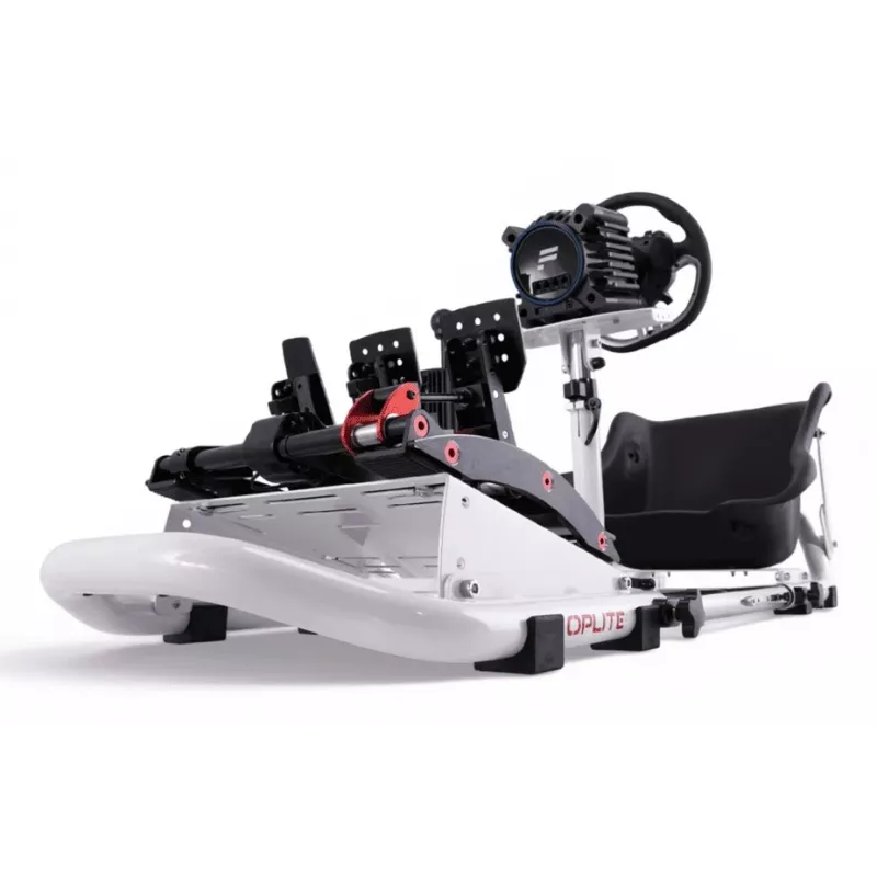 Oplite 104318 racing cockpit – sim-racing chassis met verstelbare stuurwiel- en pedaalhouders