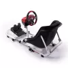 Oplite 104318 racing cockpit – sim-racing chassis met verstelbare stuurwiel- en pedaalhouders