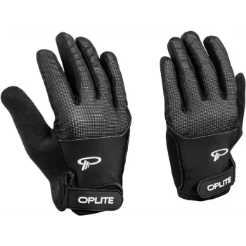 Oplite OP-GLOVE M sim racing handschoenen - zwart - kunstleer - polyester - silicone - spandex - 100 mm - 224 mm - 150 g