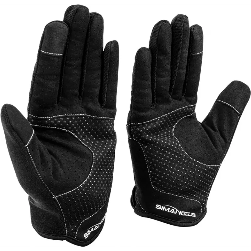 Oplite OP-GLOVE M sim racing handschoenen - zwart - kunstleer - polyester - silicone - spandex - 100 mm - 224 mm - 150 g