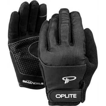 Oplite OP-GLOVE M sim racing handschoenen - zwart - kunstleer - polyester - silicone - spandex - 100 mm - 224 mm - 150 g