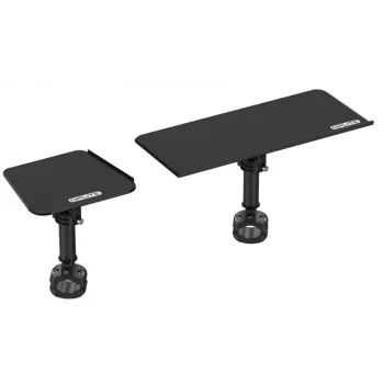 OPLite R8/S8 cockpit toetsenbord- en muisplateau - zwart staal, verstelbaar, zijmontage