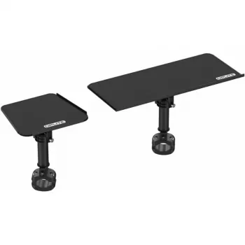 OPLite R8/S8 cockpit toetsenbord- en muisplateau - zwart staal, verstelbaar, zijmontage