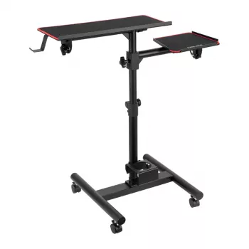 OPLITE universele standaard met wielen voor toetsenbord en muis - mobiele werkstation trolley