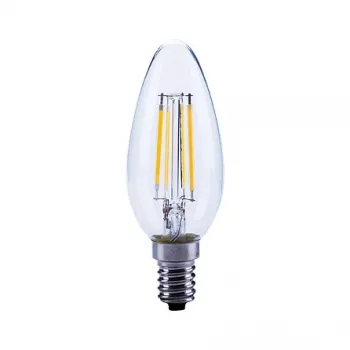 OPPLE Filament 4-40W/827 E14 kaars-LED-lamp 470lm helder 2700K warmwit