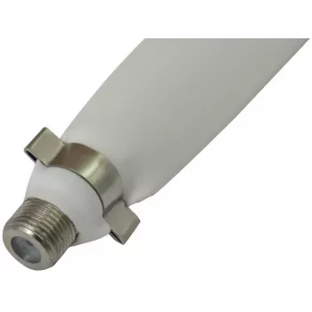 Opticum plat raamdoorvoerkabel F-bus naar F-bus 25 cm wit