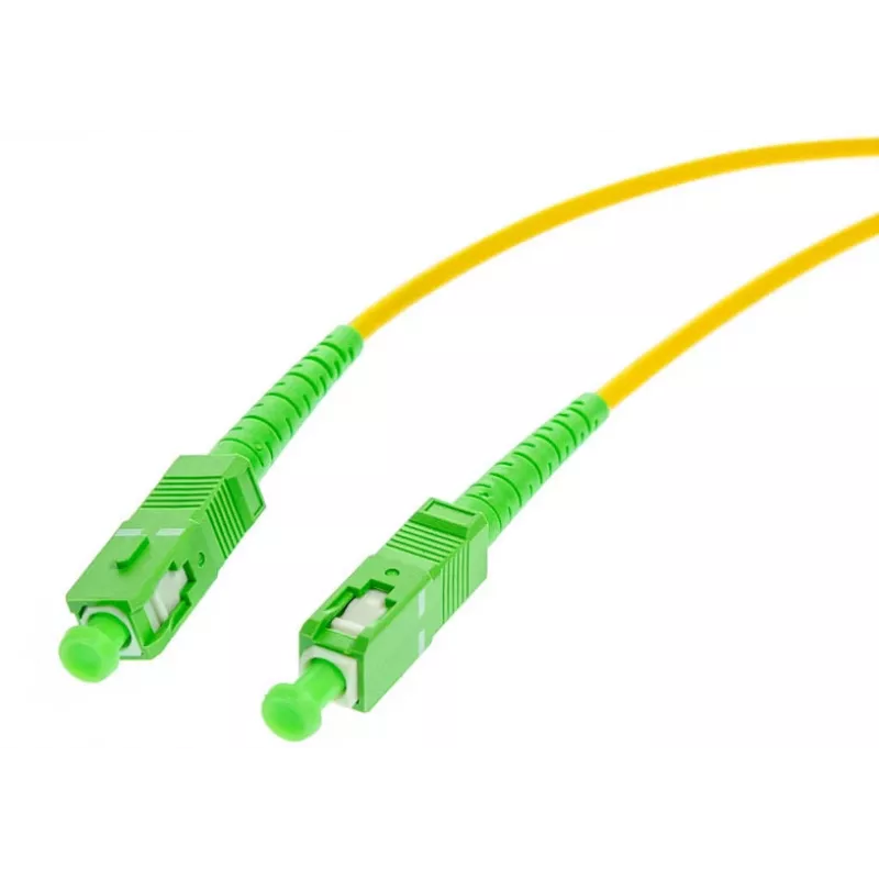 OPTIX singlemode 9/125 simplex glasvezel-patchkabel, 3m, SC/APC naar SC/APC, 3,0 mm LSZH geel