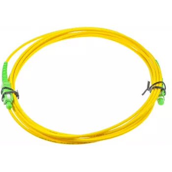 OPTIX singlemode 9/125 simplex glasvezel-patchkabel, 3m, SC/APC naar SC/APC, 3,0 mm LSZH geel