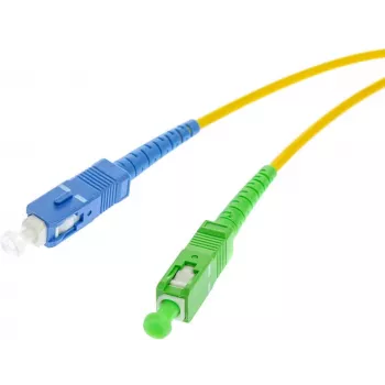 OPTIX single-mode glasvezel-patchkabel SC/UPC naar SC/APC simplex 1 m LSZH geel