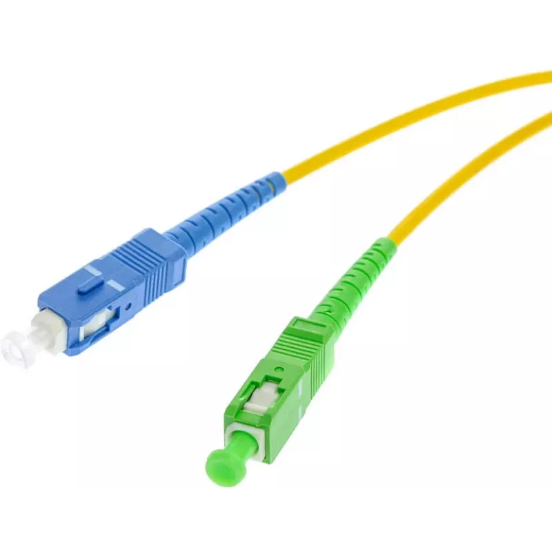 OPTIX single-mode glasvezel-patchkabel SC/UPC naar SC/APC simplex 1 m LSZH geel