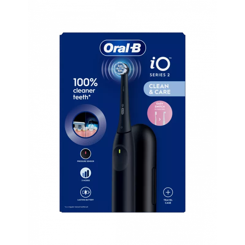 ORAL-B iO2 Night Black elektrische tandenborstel met reisetui