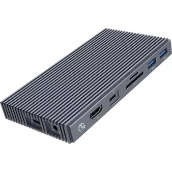 ORICO M.2 NVMe dockingstation met actieve PD 100W, HDMI 2.0, audio, RJ-45, kaartlezer - grijs (CDH-9N-GY-BP)