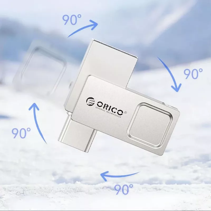 ORICO U301 64GB USB-A USB-C USB 3.2 Gen 1 USB-stick - zilver