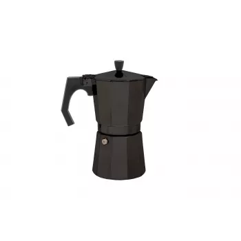 Origin Outdoors Bellanapoli espressomaker, fornuis-mokakan, 3 kopjes, zwart