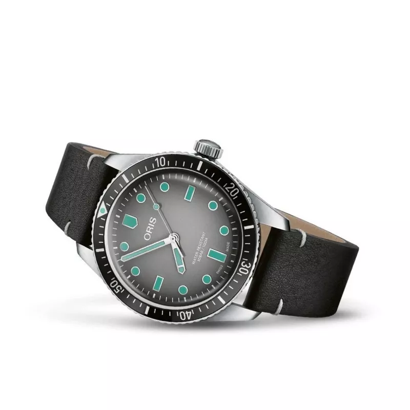 ORIS Aquis Date 40mm automatisch herenhorloge met blauwe wijzerplaat en roestvrijstalen armband 40530752089