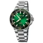ORIS Aquis Date Calibre 400 automatisch herenhorloge 41,50 mm groene wijzerplaat roestvrijstalen armband 41270782209PE