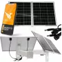 ORLLO SM6030 PRO 60W draagbare zonnepaneel-oplader met 4 opvouwbare monokristallijne panelen, USB-C PD 45W, USB-A QC3.0, DC-uitgang voor powerbanks, smartphones, laptops