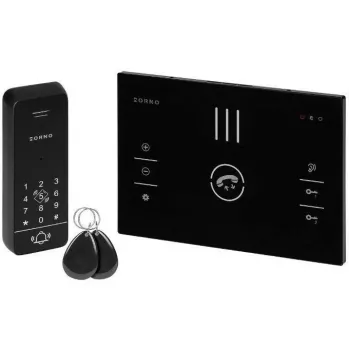 ORNO OR-DOM-BA-933/B audio-deurintercomset, eengezinswoning, 2-draads, toetsenbord, RFID, zwart